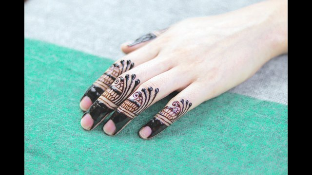 Most Beautiful Simple Finger Mehndi Design For Eid - Eid Mehndi Video - Eid ke liye mehndi design