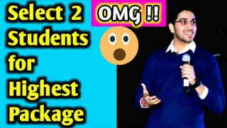 Aman Dhattarwal Latest Video | Aman Dhattarwal Seminar Live | Select 2 Students For Highest Package | Aman Dhattarwal New Video