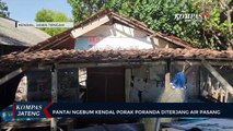 Pantai Ngebum Kendal Porak Poranda Diterjang Air Pasang