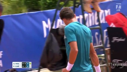 Alex De Minaur vs Pablo Carreno Busta EXHIBITION 2020 (Credit @TTexpress)