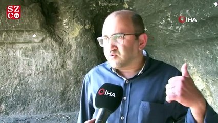 3 bin yıllık kaya mezarlığına jeneratör götürüp, spiral ile taşları kestiler