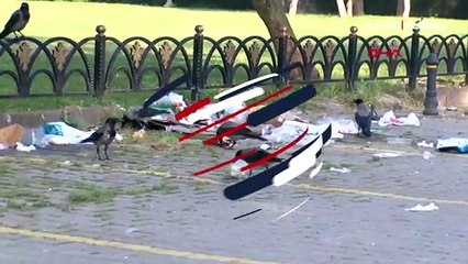 Caddebostan Sahili'nde utandıran manzara!