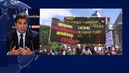 Violences policières en France : pour Christian Jacob, "c'est un mensonge, ça n'existe pas"