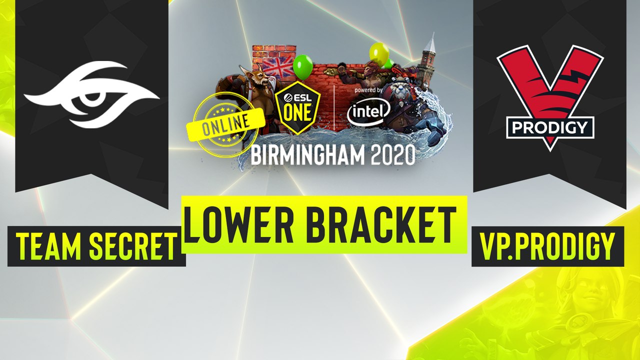 Dota2 - VP.Prodigy vs Team Secret - Game 2 - ESL One Birmingham 2020 - Lower Bracket - EU