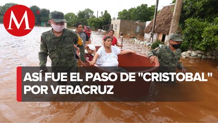Tormenta 'Cristóbal' deja inundaciones en Veracruz