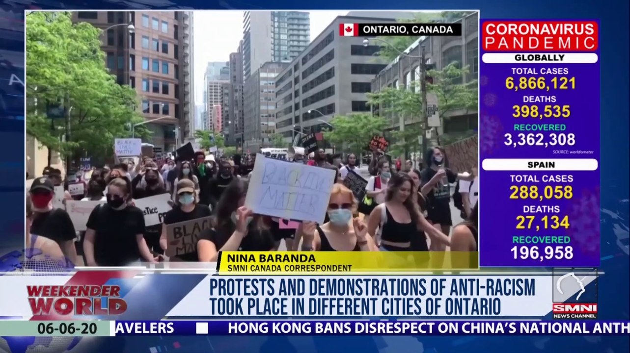 Protests and demonstrations of anti-racism took place in different cities of Ontario