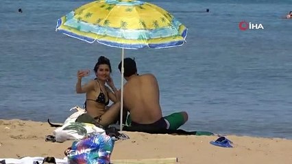 Plajlardaki yoğunluk dikkat çekti