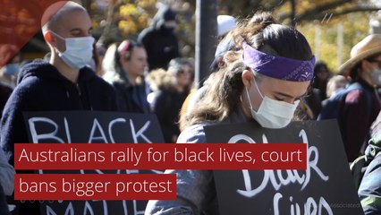 Australians rally for black lives, court bans bigger protest, and other top stories from June 07, 2020.