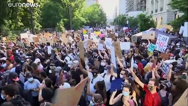 George Floyd protests: Tens of thousands flood US streets in largely peaceful gatherings