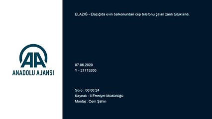 Evin balkonundan cep telefonu çalan zanlı tutuklandı - ELAZIĞ