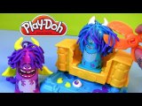 Play Doh Monsters University Scare Chair Barber Shop Pixar La Peluquería de Monstruos Disneyplaydoh