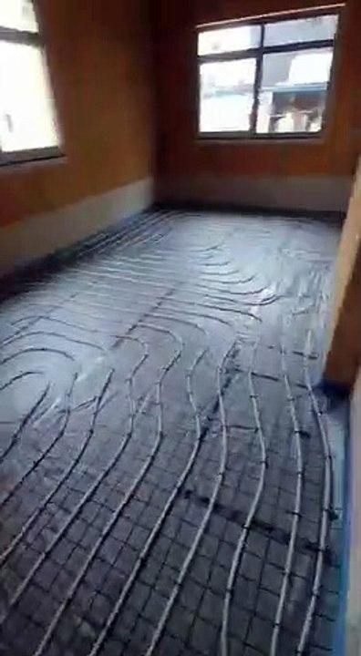 1.050 qm Fussbodenheizung in einer neuen Kita in Bad Camberg verlegt im Tacker System