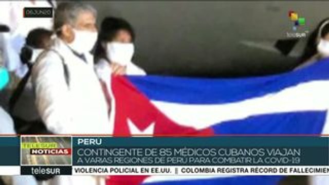Brigada de médicos cubanos prestará servicio en Perú contra la Covid19