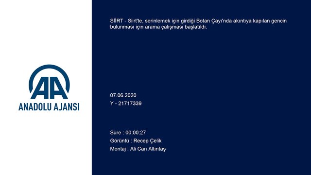 Botan Çayı'nda akıntıya kapılan genç kayboldu - SİİRT