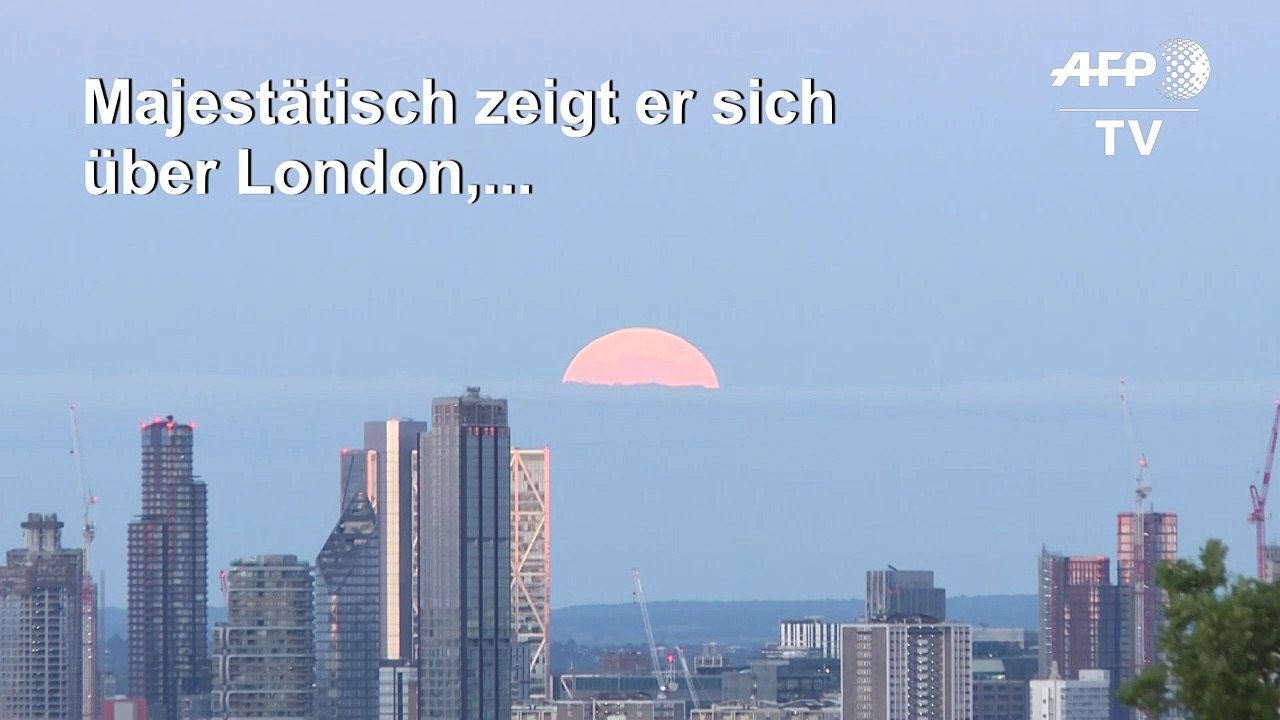 "Erdbeermond" verzückt Fans in London