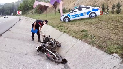 Asker konvoyunda motosikletiyle kaza yapan genç hayatını kaybetti
