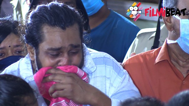 ಮುಗಿಲು ಮುಟ್ಟಿದ ಧೃವ ಸರ್ಜಾ ಆಕ್ರಂದನ | Chiranjeevi Sarja | Dhruva Sarja | FILMIBEAT KANNADA