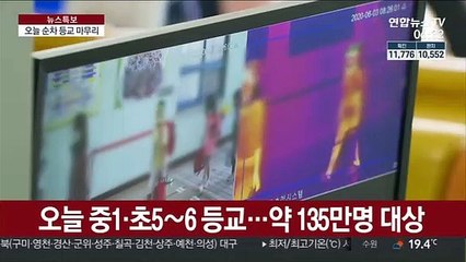오늘 중1·초5~6 학교로…순차 등교 마무리