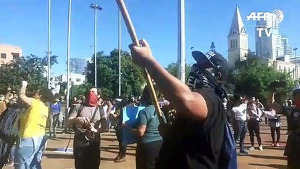 Brasileños van a las calles para manifestarse a favor y en contra de Bolsonaro