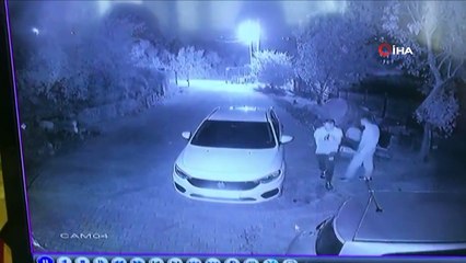 Tartıştığı şahıslar tarafından evinin önüne böyle vuruldu