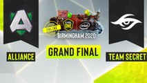 Dota2 - Alliance vs. Team Secret - Game 3 - ESL One Birmingham 2020 - Grand Final - EU