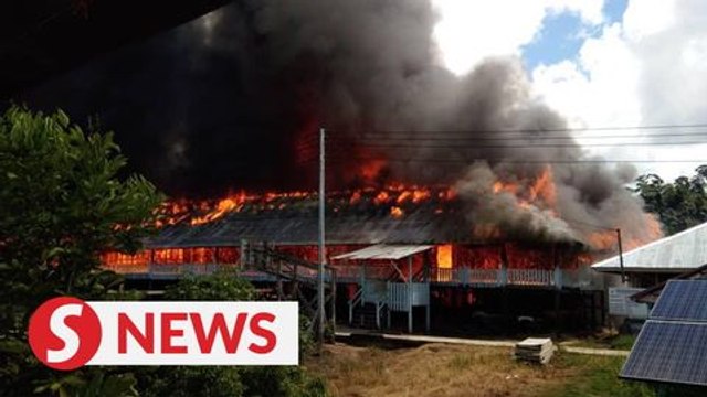 Blaze razes Long Selaan longhouse, community hall