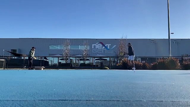 Tennis - Nick Kyrgios is training with his friend Daniel Horsfall, when an accident happens