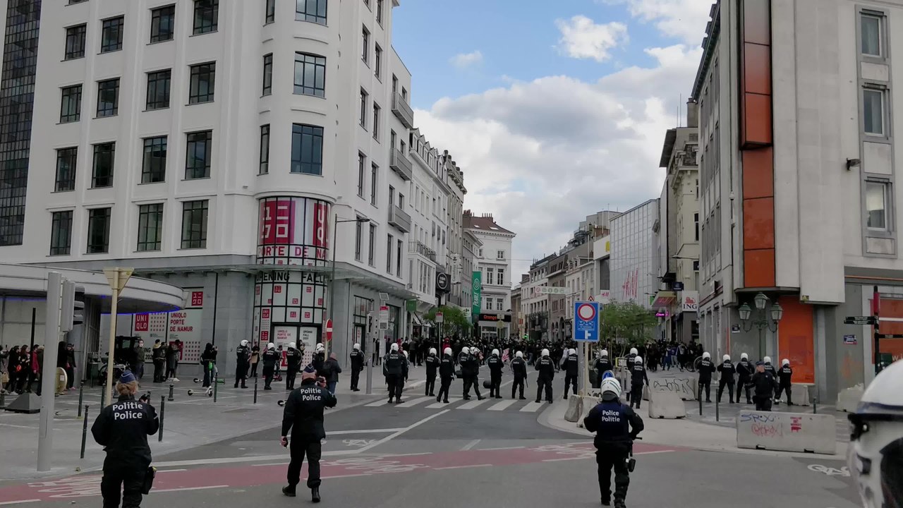 Des incidents et pillages à Matonge (porte de Namur) en marge de la manifestation Black Lives Matter