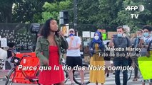 La fille de Bob Marley participe à une manifestation contre le racisme à Washington