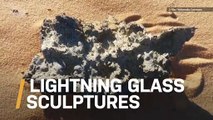 When Lightning Strikes Sand, Otherworldly Glass Sculptures are Formed