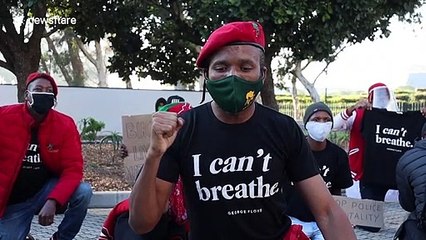Protest at US Consulate in Cape Town to honour George Floyd and Collins Khosa