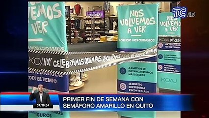 Primer fin de semana con semáforo amarillo en Quito: Informe