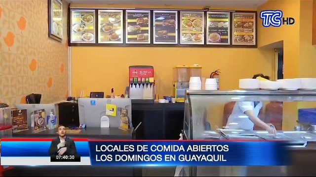 Locales de comidas abiertos los domingos en Guayaquil