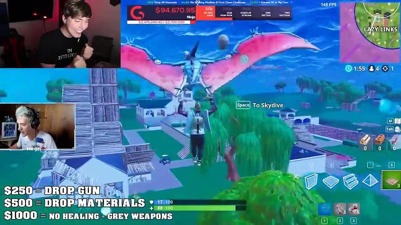 I Donated 50 000 To Ninja Fortnite I Donated 50 000 To Ninja Fortnite Video Dailymotion