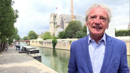 Comienza la delicada retirada del andamio de Notre Dame de París