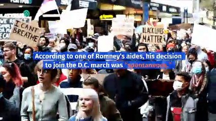 Mitt Romney Marches in Washington D.C. Protest