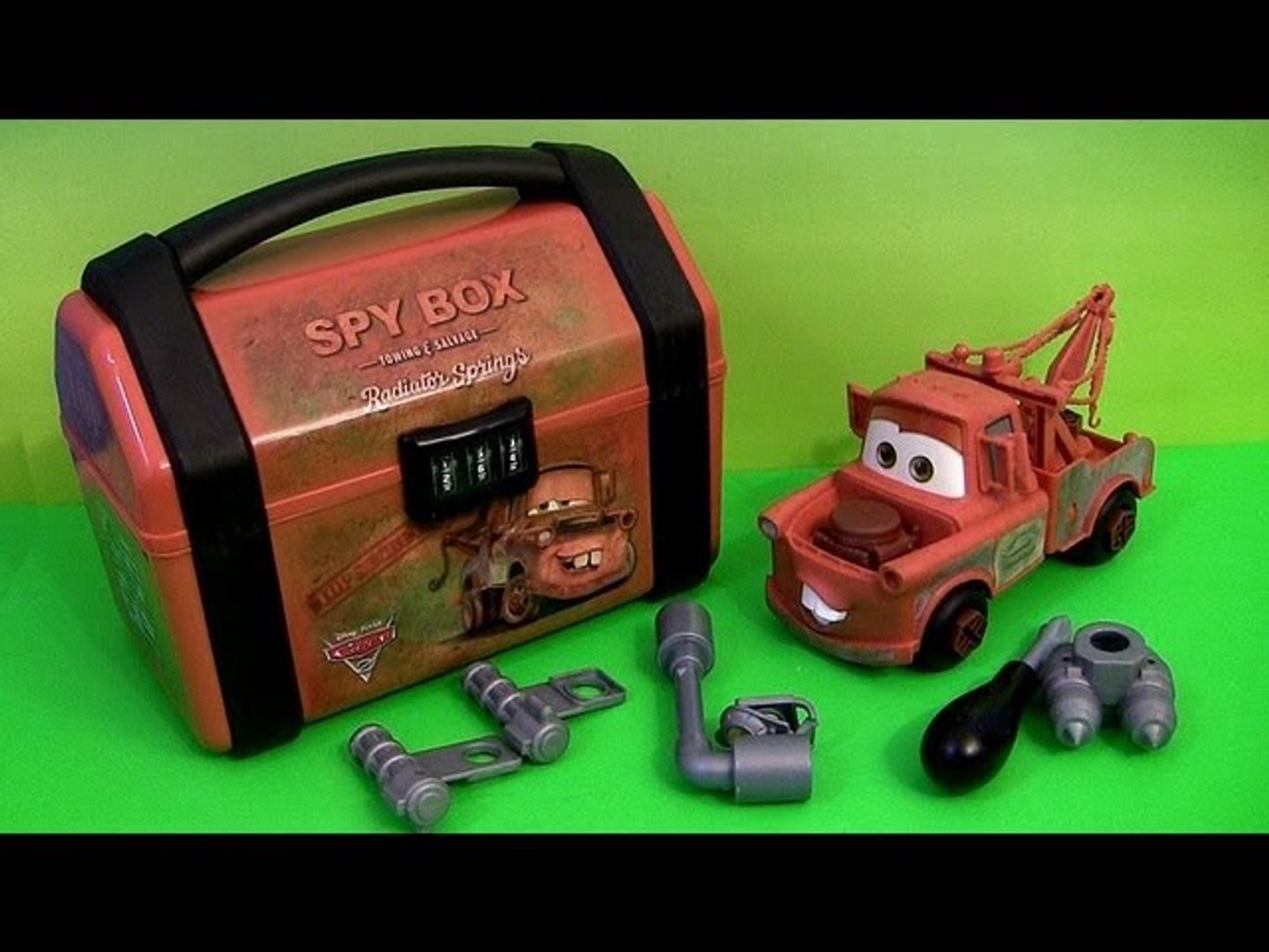 Cars 2 Mater SPY TOOL BOX Carry Case Mater Secret Agent Disney Pixar  Buildable Toys - video Dailymotion
