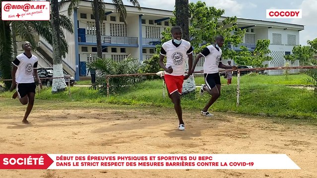 Début des épreuves physiques et sportives du BEPC dans le strict respect des mesures barrières contre la covid-19