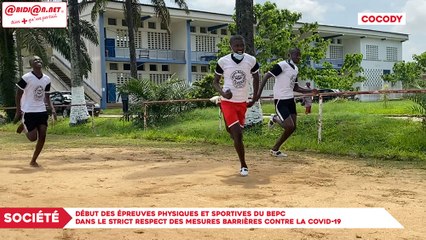 Début des épreuves physiques et sportives du BEPC dans le strict respect des mesures barrières contre la covid-19