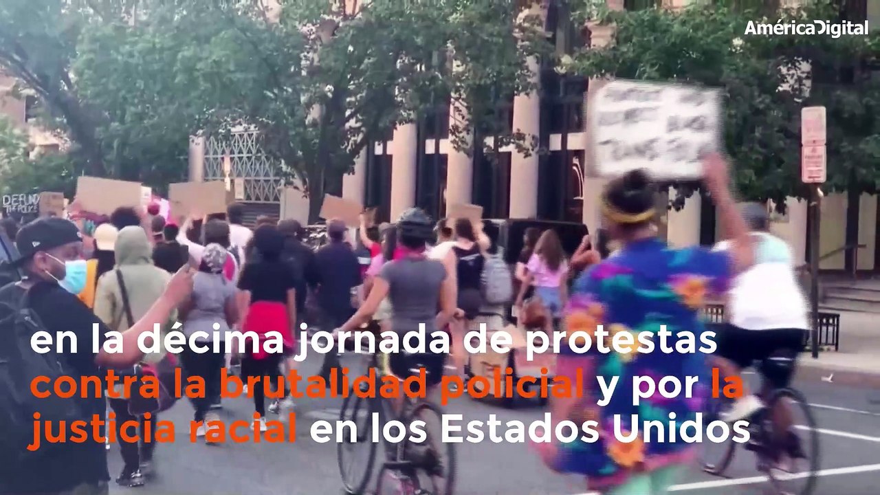 Manifestantes y curiosos confluyen cerca de Casa Blanca en nueva jornada de protestas