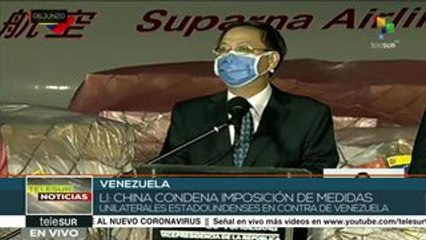 Embajador de China en Venezuela condena sanciones de EE.UU.