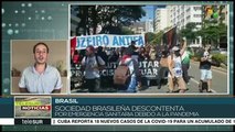 Cientos de opositores del pdte Bolsonaro anulan marcha de simpatizante