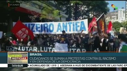 Rechazan brasileños el racismo y abuso policial en EE.UU.