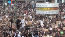 Массовые протесты в Берлине на фоне пандемии (08.06.2020)