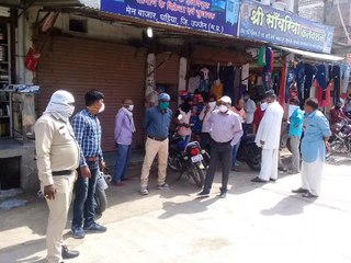 लाॅकडाउन का उल्लंघन करने पर की चालानी कार्यवाही