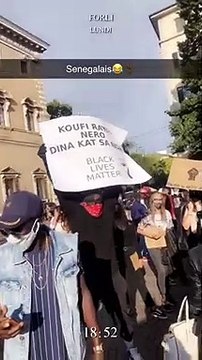 Manifestation contre le racisme : la pancarte du sénégalais qui fait le buzz