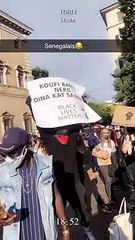 Manifestation contre le racisme : la pancarte du sénégalais qui fait le buzz