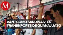 No hay medidas de sanidad en el transporte público de Guanajuato