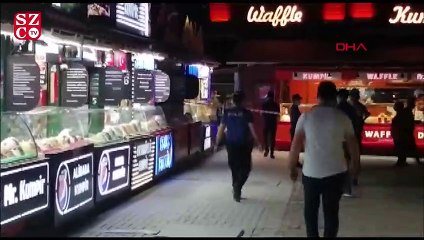 Ortaköy’de kumpircilerin olduğu sokakta çökme