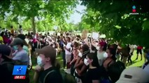 Protestas en EUA por George Floyd se vuelven pacíficas